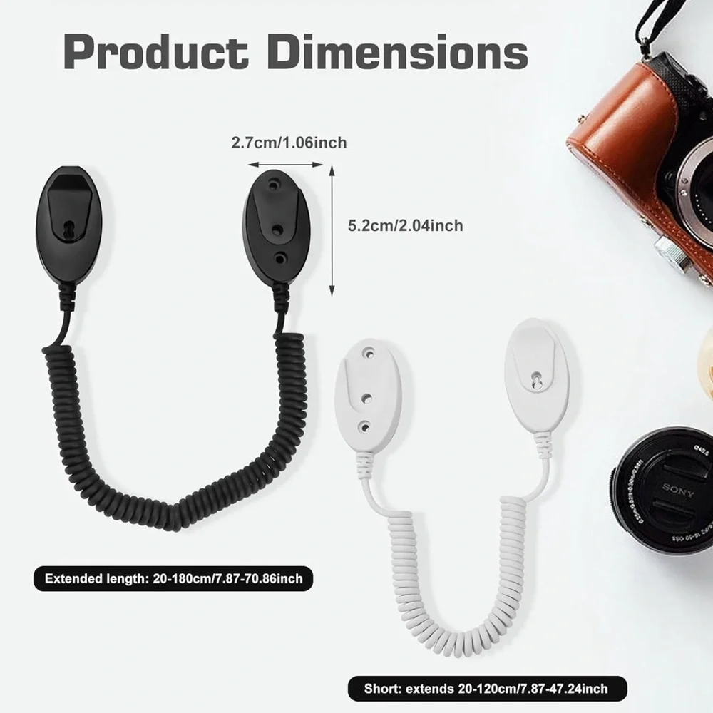 New 4 pk Universal Remote Control Holder Coiled Cable